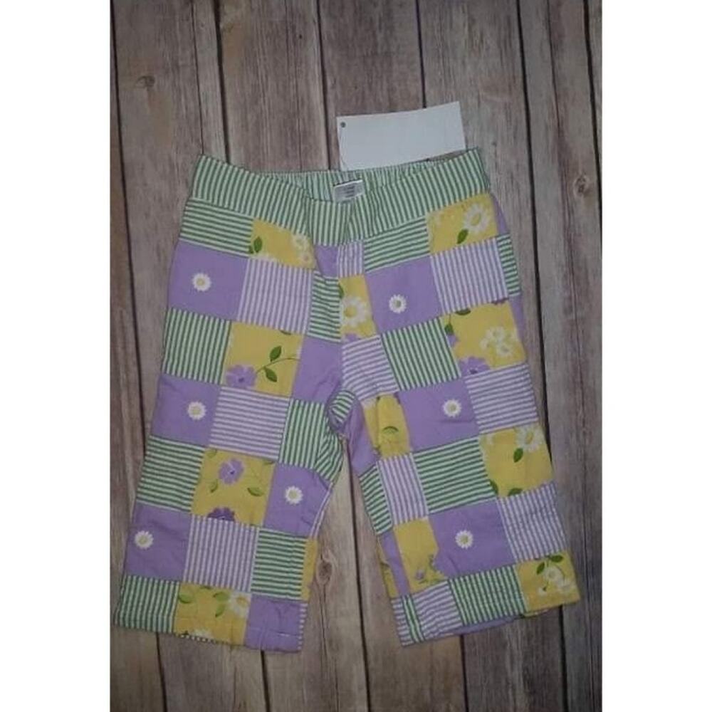 Gymboree Daffodil Garden Patchwork Capri Pants Size 2T